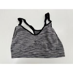 Unbranded Womens Sports Bra Size Unknown Black Heather Racerback PullOn Unpadded